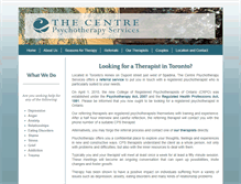 Tablet Screenshot of centrepsychotherapy.com